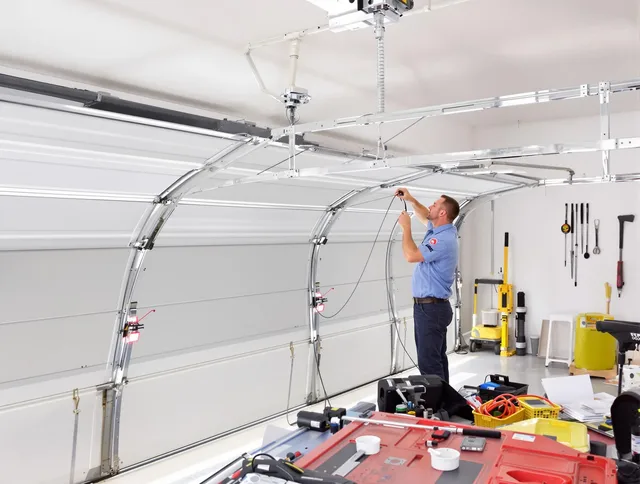 Garage door cable repair service by North Port Garage Door Repair in North Port