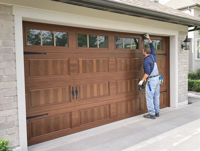 Custom garage door showcase by North Port Garage Door Repair in North Port