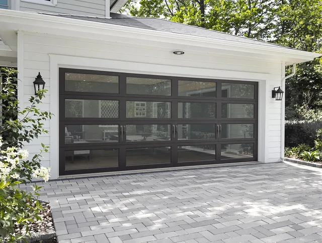 North Port Garage Door Repair design specialist presenting custom garage door options to North Port homeowner