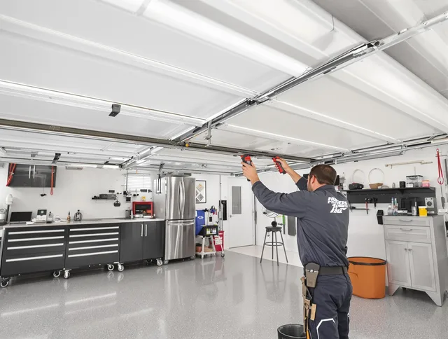 Overhead garage door repair service by North Port Garage Door Repair in North Port